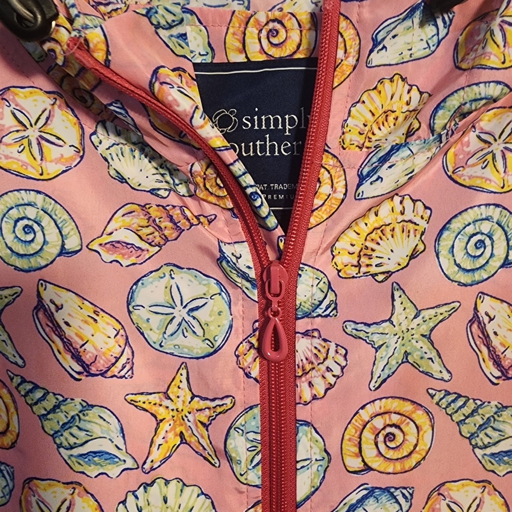 Simply Southern Pink Seashell Patterned Windbreak… - image 3